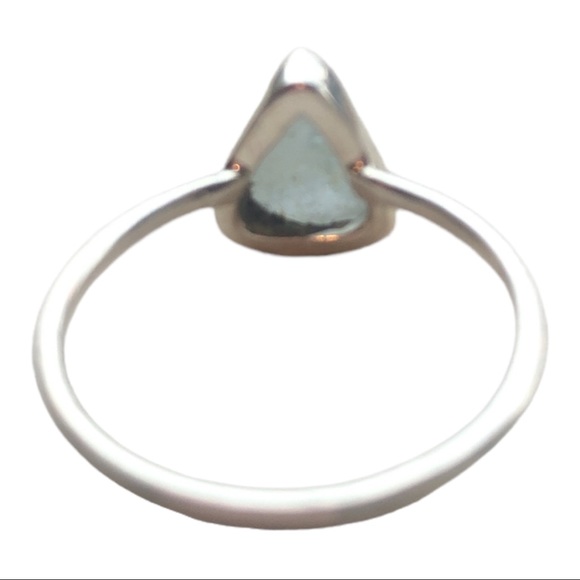 Sterling silver moonstone ring - Picture 5 of 7